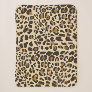 Couverture Sherpa Motif Poster de animal Leopard Jaguar