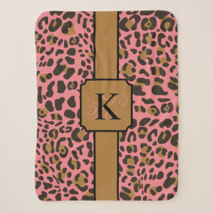 Couverture Sherpa Motif Poster de animal Leopard Jaguar personnalisé