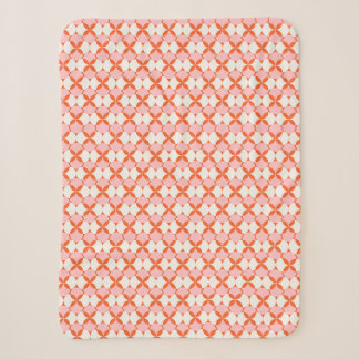 Couverture Sherpa Motif rose orange vibrant et ludique