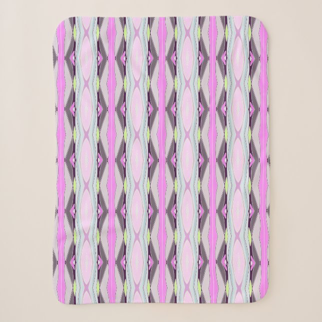 Couverture Sherpa Motif rose unique (Devant)