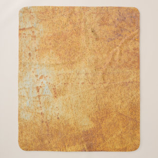 Couverture Sherpa motif rouillé et fond abstrait, vieilli, art, reto