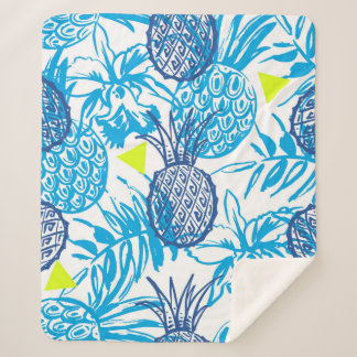 Couverture Sherpa Motif sans couture avec motif tropical