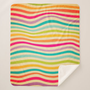 Couverture Sherpa Motif sans couture colorée. illustration. b