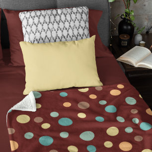 Couverture Sherpa Motif sans couture inégal à point Polka écarté