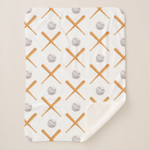 Couverture Sherpa Motif sportif de baseball Batup