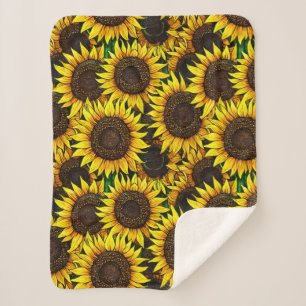 Couverture Sherpa Motif Sunny Large