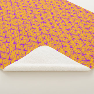 Couverture Sherpa Motif traditionnel japonais Asanoha Kumiko
