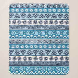 Couverture Sherpa Motif tribal homogène ethnique