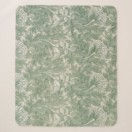 Couverture Sherpa Motif Tulip (par William Morris)