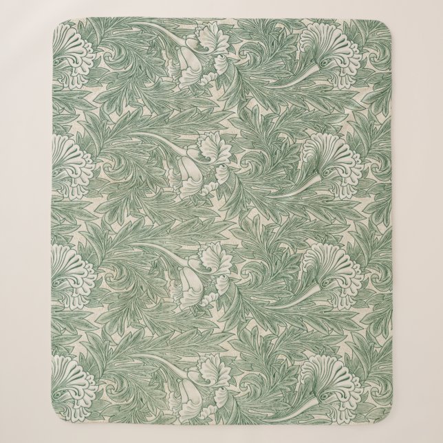 Couverture Sherpa Motif Tulip (par William Morris) (Devant)