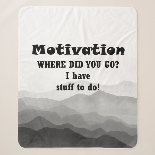 Couverture Sherpa Motivation Amusante Où Es-Tu Allé ? Devis (Devant)