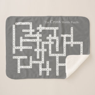 Couverture Sherpa Mots croisés Puzzle Semantique Humour gris