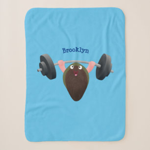 Couverture Sherpa Moule amusante travaillant sur l'illustration de d