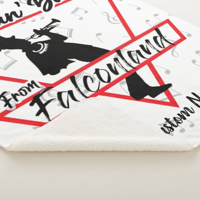 Couverture Sherpa Musique Dancin De Falconland Personnalisé (3/4)