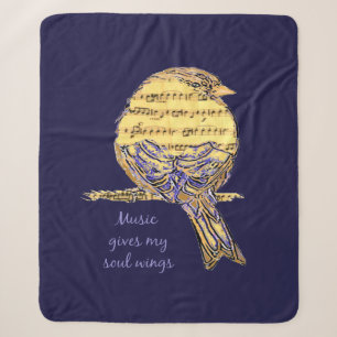Couverture Sherpa Musique donne mon âme ailes musicien Citation musi
