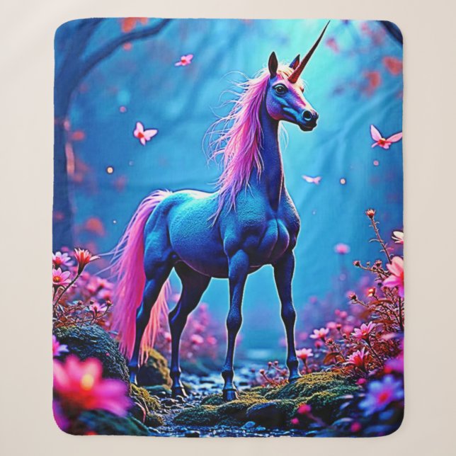 Couverture Sherpa Mystical Fantasy Unicorn Art (Devant)