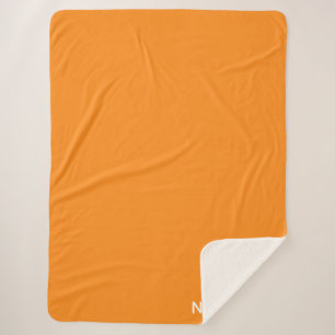 Couverture Sherpa Namaqua orange nom de la couleur