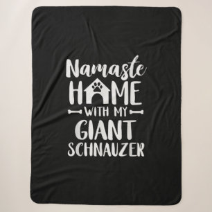 Couverture Sherpa Namaste Home Giant Schnauzer - Schnauzer Lover
