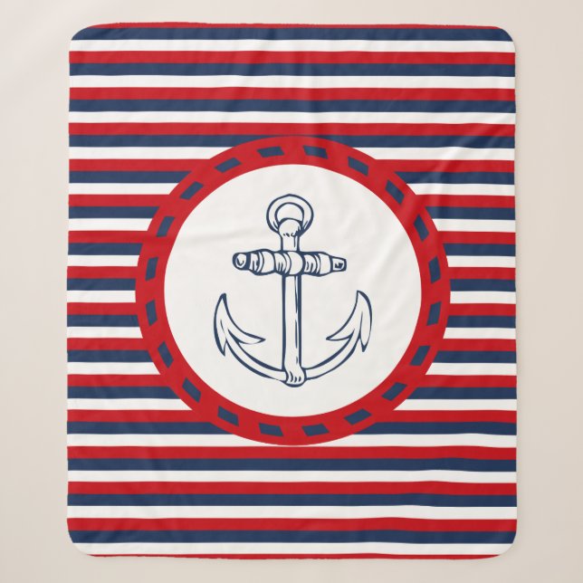 Couverture Sherpa Nautical design (Devant)