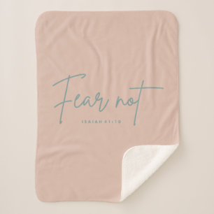 Couverture Sherpa "Ne crains pas." Ésaïe 41:10