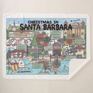 Couverture Sherpa Noël à Père Noël Barbara