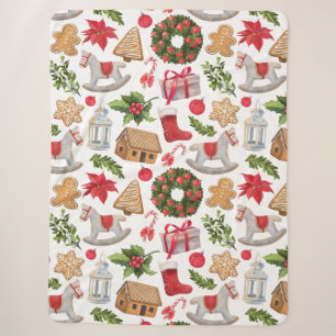 Couverture Sherpa Noël Sherpa Blanket