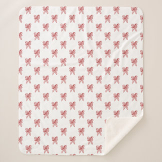 Couverture Sherpa Noeud de Noël animé