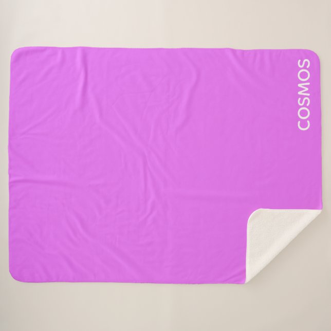Couverture Sherpa Nom de couleur pourpre cosmos (Devant (Horizontal))