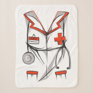 Couverture Sherpa Nom de la tenue de soins infirmiers personnalisés