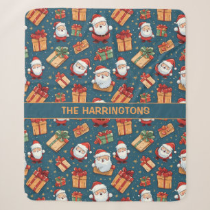 Couverture Sherpa Nom personnalisé Noël Père Noël