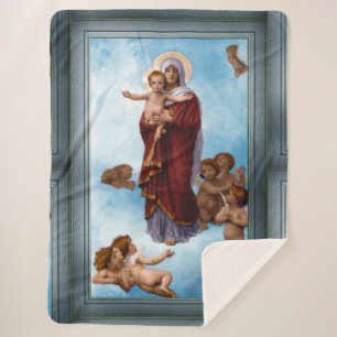Couverture Sherpa Notre-Dame des Anges par William Bouguereau