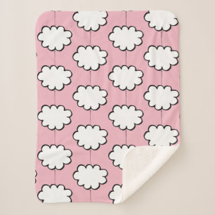 Couverture Sherpa Nuages sur des ficelles