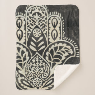 Couverture Sherpa Nuit Hamsa