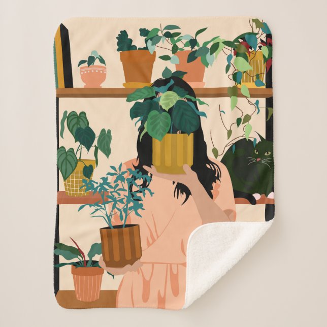 Couverture Sherpa Oasis pointillée (Devant)