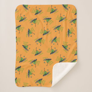 Couverture Sherpa Œufs verts et jambon Motif