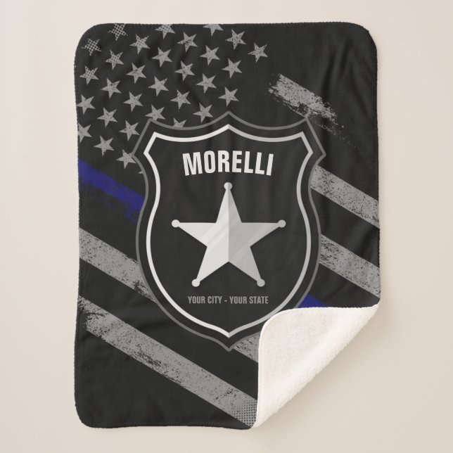 Couverture Sherpa Officier de police Shérif Cop Flag (Devant)