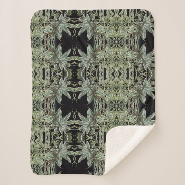 Couverture Sherpa oiseau de ronflement dans un nid (Devant)