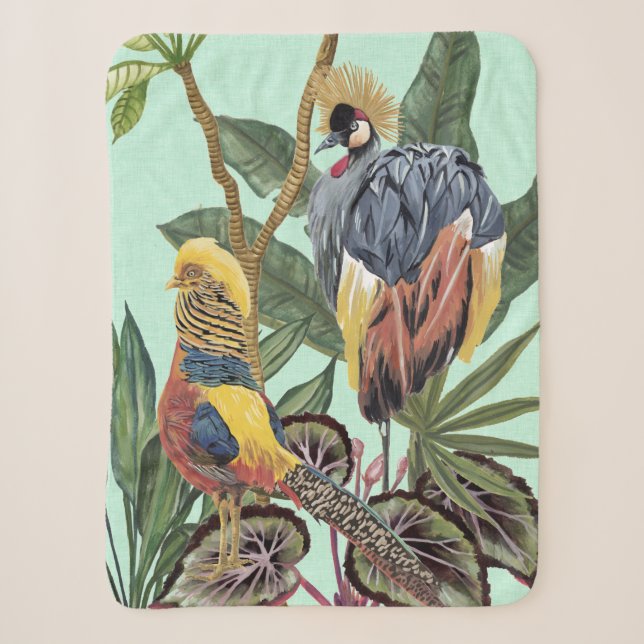 Couverture Sherpa Oiseaux au Paradis - Grands Oiseaux (Devant)