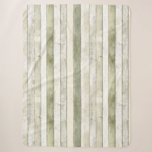 Couverture Sherpa Olive bio Faux Ivoire Bois Grandes Pâtes Noël