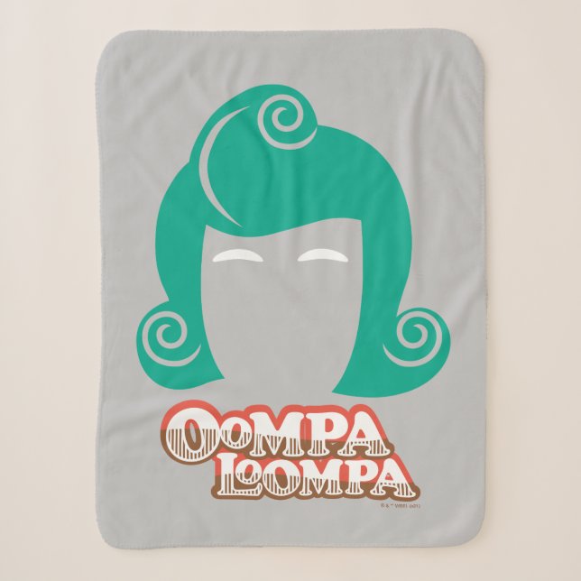 Couverture Sherpa Oompa Loompa Graphique de cheveux (Devant)