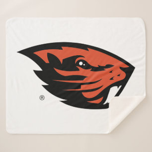 Couverture Sherpa Oregon State Beavers   Tête de castor