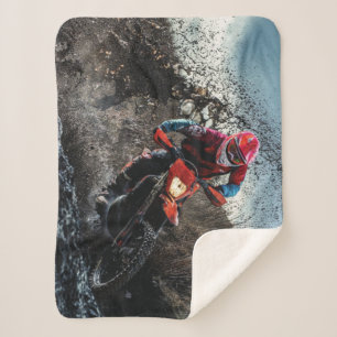 Couverture Sherpa oreiller de motocycliste de cross