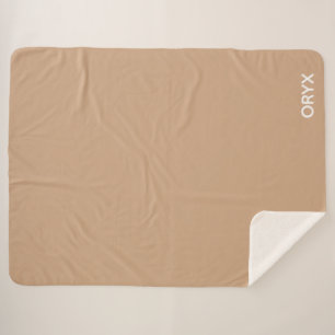 Couverture Sherpa Oryx brown beige color name