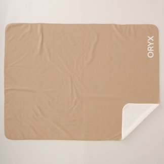 Couverture Sherpa Oryx brown beige color name