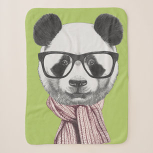 Couverture Sherpa Ours panda prêt d'hiver
