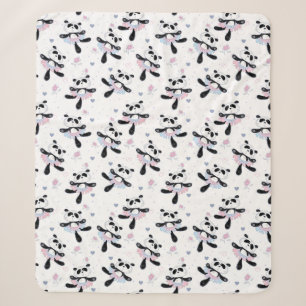 Couverture Sherpa Oursons danseurs ballerine mignons animaux panda