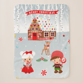 Couverture Sherpa pain d'épice biscuit polaire