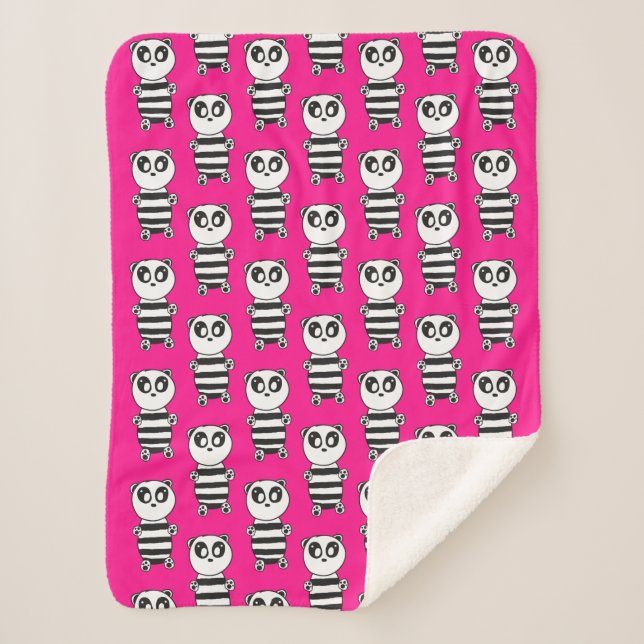 Couverture Sherpa Panda Kids (Devant)