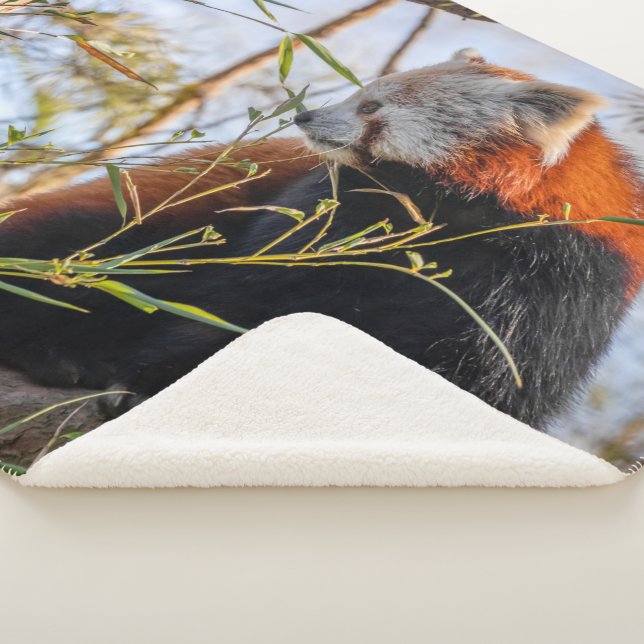 Couverture Sherpa Panda rouge (3/4)