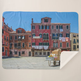 Couverture Sherpa Panier avec boîtes à Venise